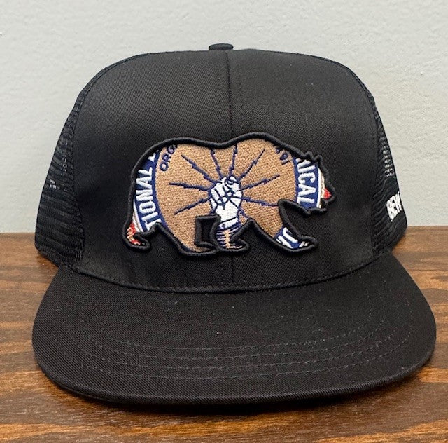 IBEW Bear Black Trucker Hat