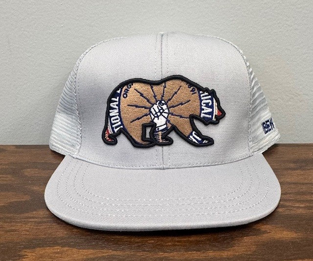 IBEW Bear Grey Trucker Hat