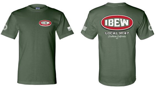 Forest Green IBEW 47 Short Sleeve