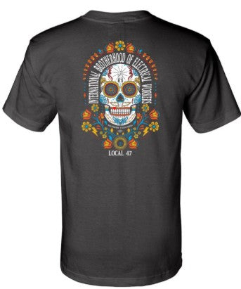 IBEW 47 Sugar Skull