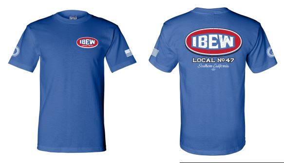 Royal Blue IBEW 47 Short Sleeve