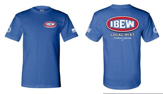 Royal Blue IBEW 47 Short Sleeve