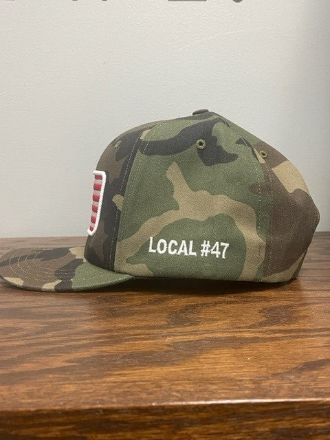 Camo Flag Hat Snap Back