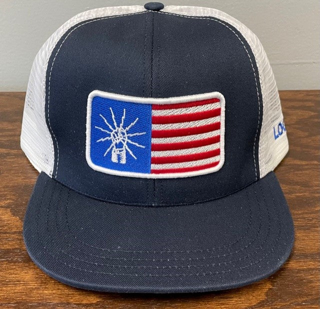 Navy&White Snap Back